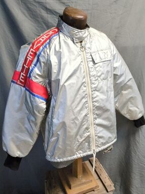VTG 1978 Corvette 25th Anniversary Silver Racing Jacket Avon Sportswear Canada